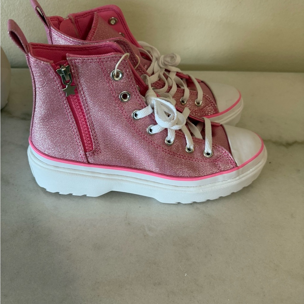 Marshalls Pink Kids Sneakers - Picture 3 of 13